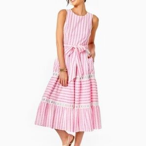 Lilly pulitzer Maybella tiered Midi dress size 4.